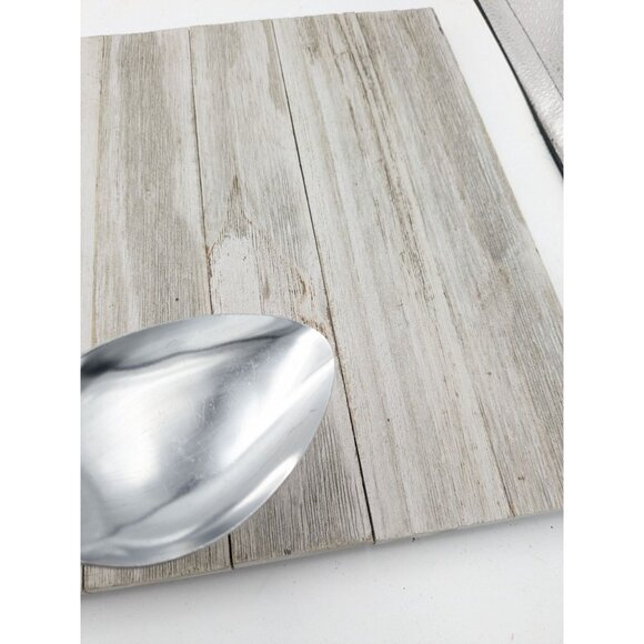 Ekco #5 Black Handled Chromium Plated Solid Serving Spoon  12" - Picture 8 of 8